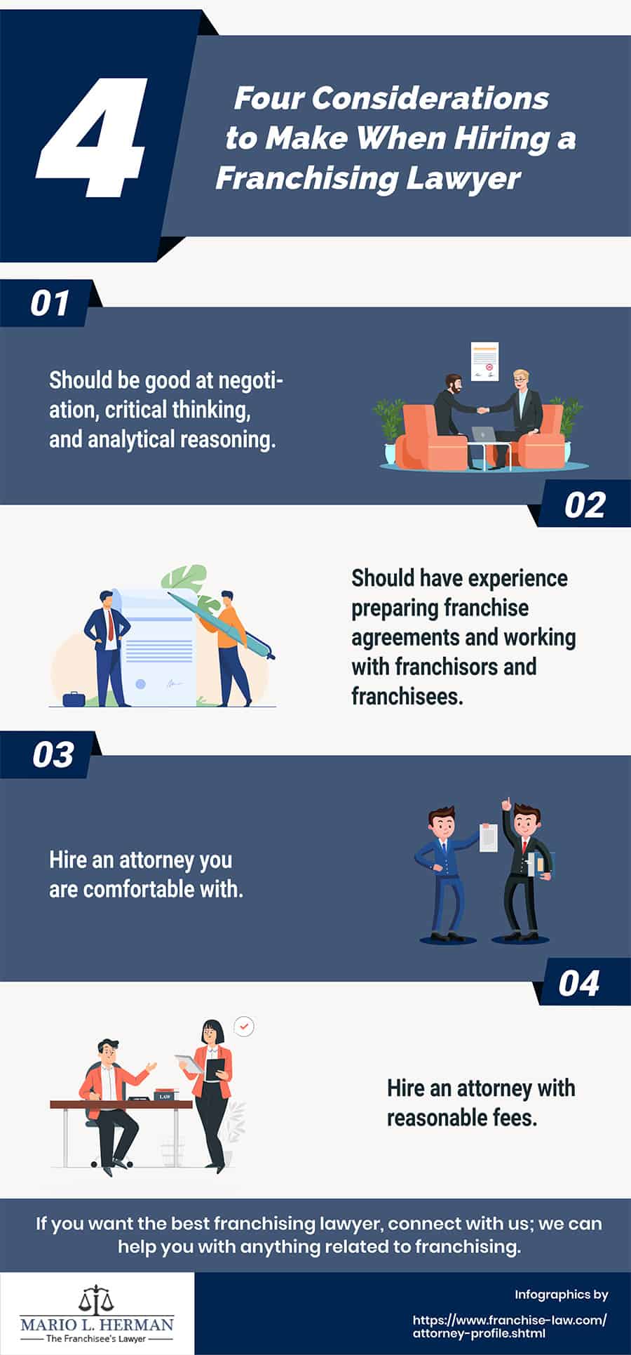 Four Considerations to Make When Hiring a Franchising Lawyer 